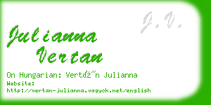 julianna vertan business card